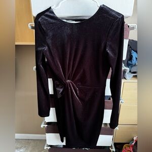 Black velvet dress